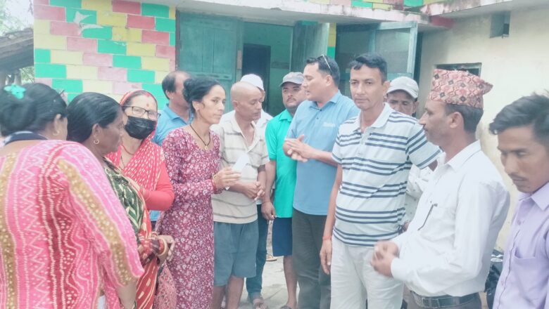 बाघको आक्रमणबाट ज्यान गुमाएको हिराका परिवारजनलाई १ लाख किरिया खर्च