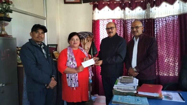 उदयदेव बहुउदेश्यीय सहकारी संस्थाद्वरा बिरामी पत्रकार धामीलाई उपचार खर्च