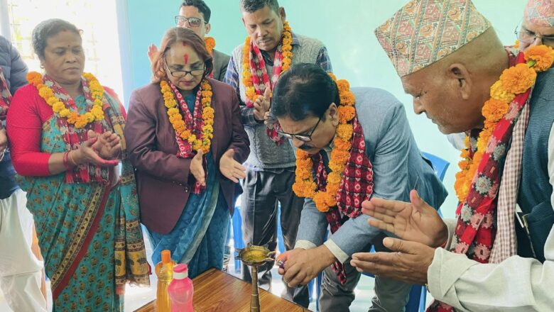 बेदकोट ६ को नव निर्मित प्रशासनिक भवनको समुद्धघाटन