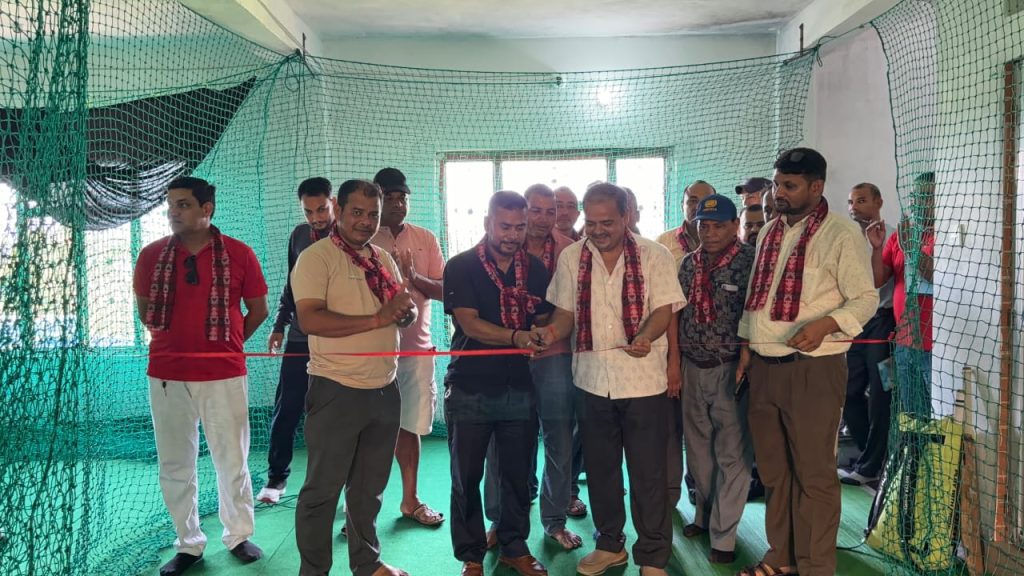 सुकासालमा इन्डोर क्रिकेट ट्रेनिङ सेन्टर सञ्चालन आयो