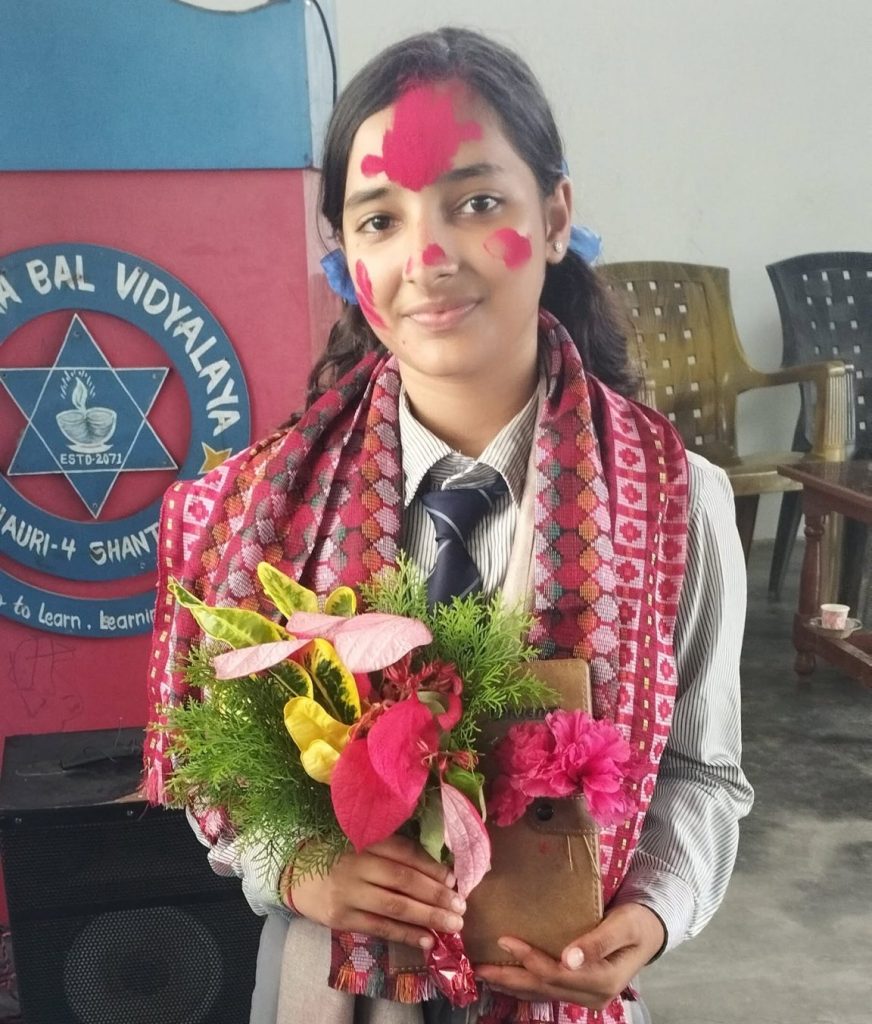 उग्रतारा बाल विद्यालयकी स्वर्णीमा यूएन महासभामा सहभागी हुँदै